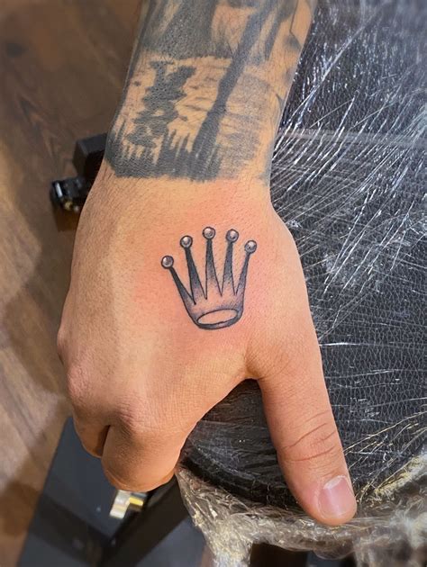 rolex crown tattoo|rolex crown tattoo stencil.